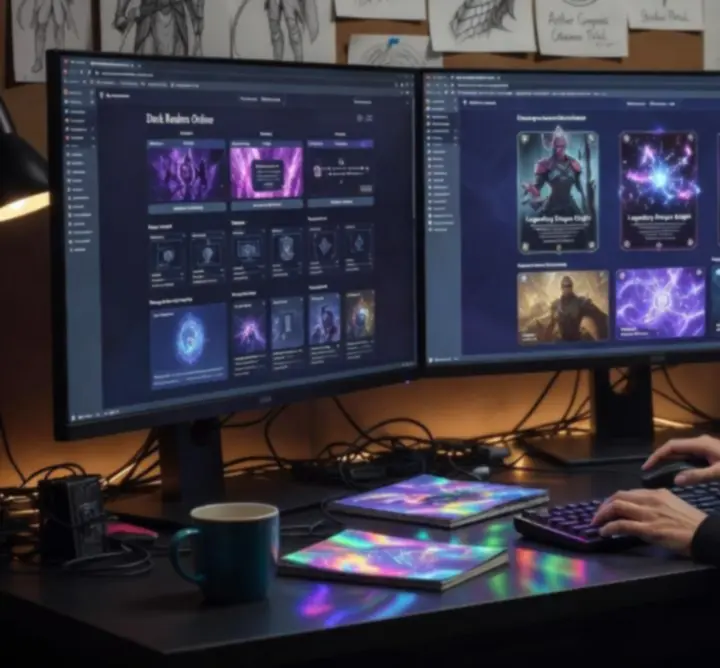 Behind-the-scenes look at the dark fantasy UI design process for Social Shuffle
